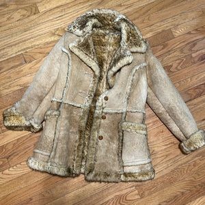 {Vintage} Real Sheepskin Jacket